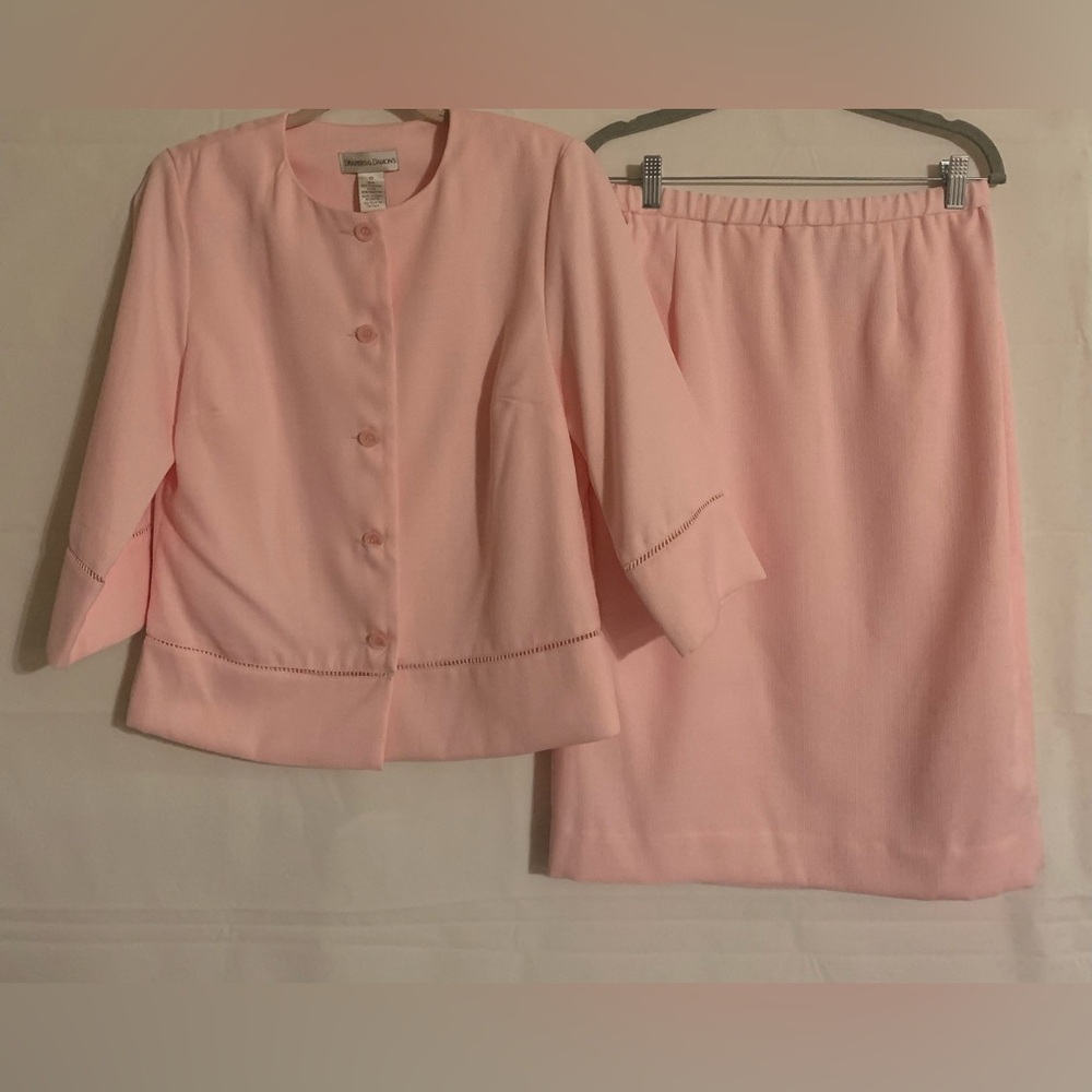 Elegant Drapers & Damon’s Women’s Pink Skirt Suit Set, Sz 10. NWOT - Picture 3 of 16